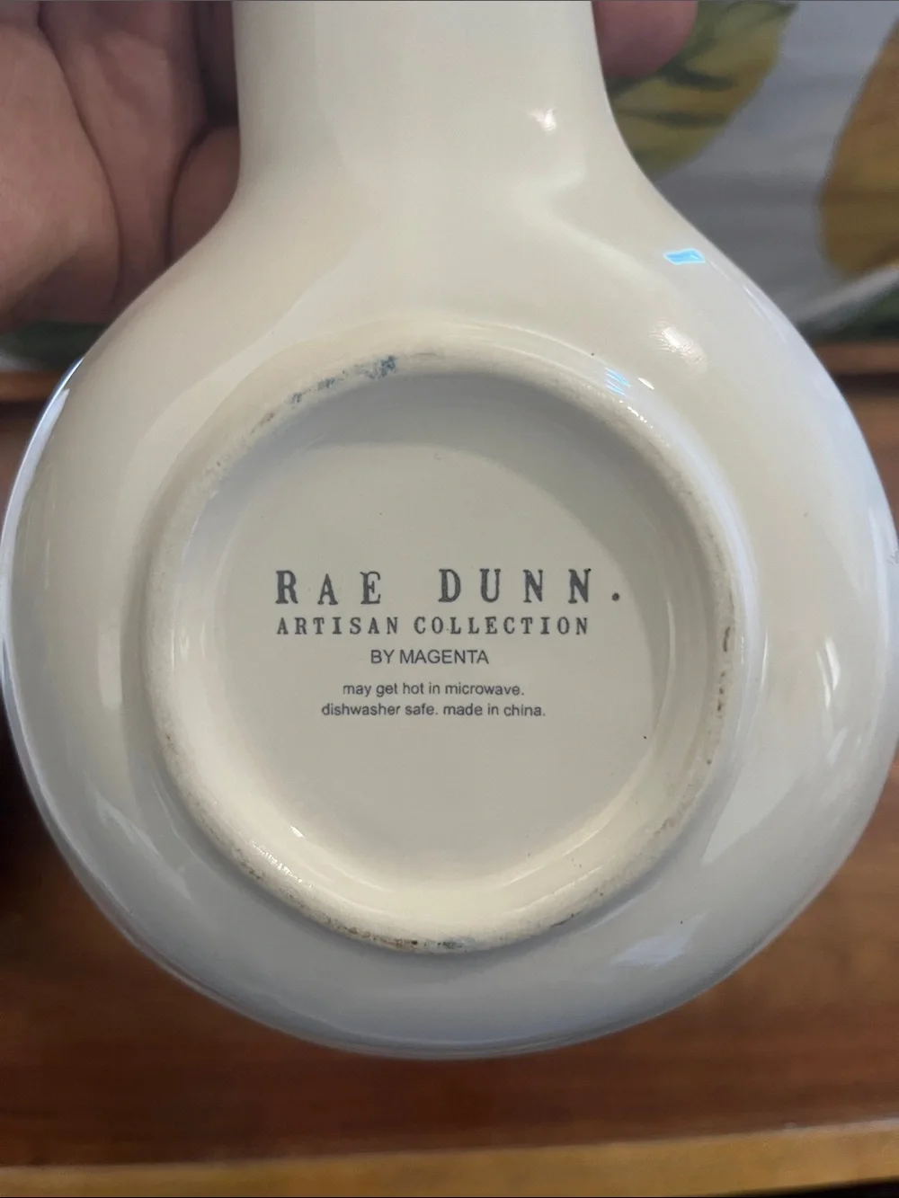 Rae Dunn Cream Ceramic Spoon Rest with 